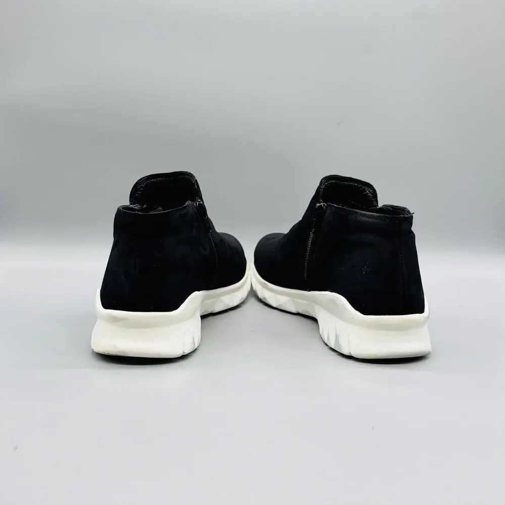 Naot Shoes Womens 11 Black Suede Side Zip Ankle Booties Walking Casual Comfort